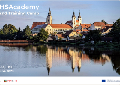 The 2nd Iperion HS Academy Training Camp will be held in Telč, Czech Republic on June 26-30, 2023