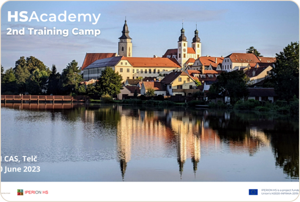 The 2nd Iperion HS Academy Training Camp will be held in Telč, Czech Republic on June 26-30, 2023