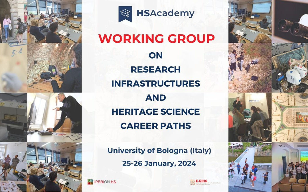 Working group at the University of Bologna on Research Infrastructure and Heritage science career paths on 25-26 January, 2024.