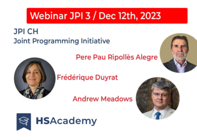 Webinar JPI – CH 03 | Joint JPI – CH & E-RIHS