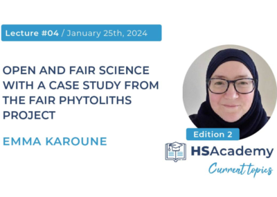 CTinHs – 04 | Open and FAIR Science with a case study from the FAIR Phytoliths project