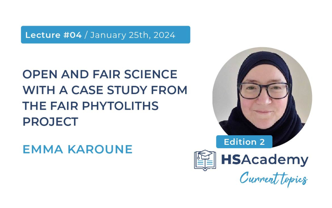 Current Topics in Heritage Science - Lecture 04 will be held on January 25, 2024. Speaker will be Emma Karoune