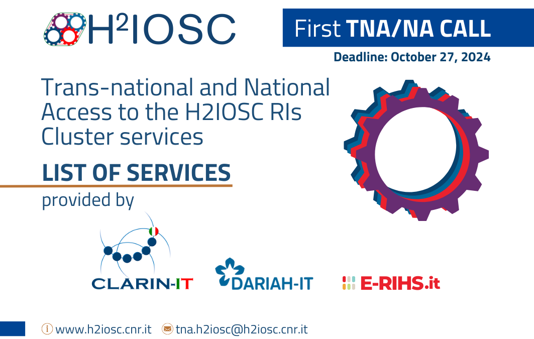 The first H2IOSC RIs Cluster call for Transnational and National Access is now open | Deadline: October 27, 2024