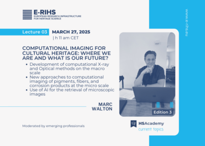 HS Academy presents: the third lecture on computational imaging for cultural heritage