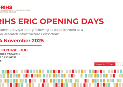 E-RIHS ERIC Open Days taking place in November in Florence