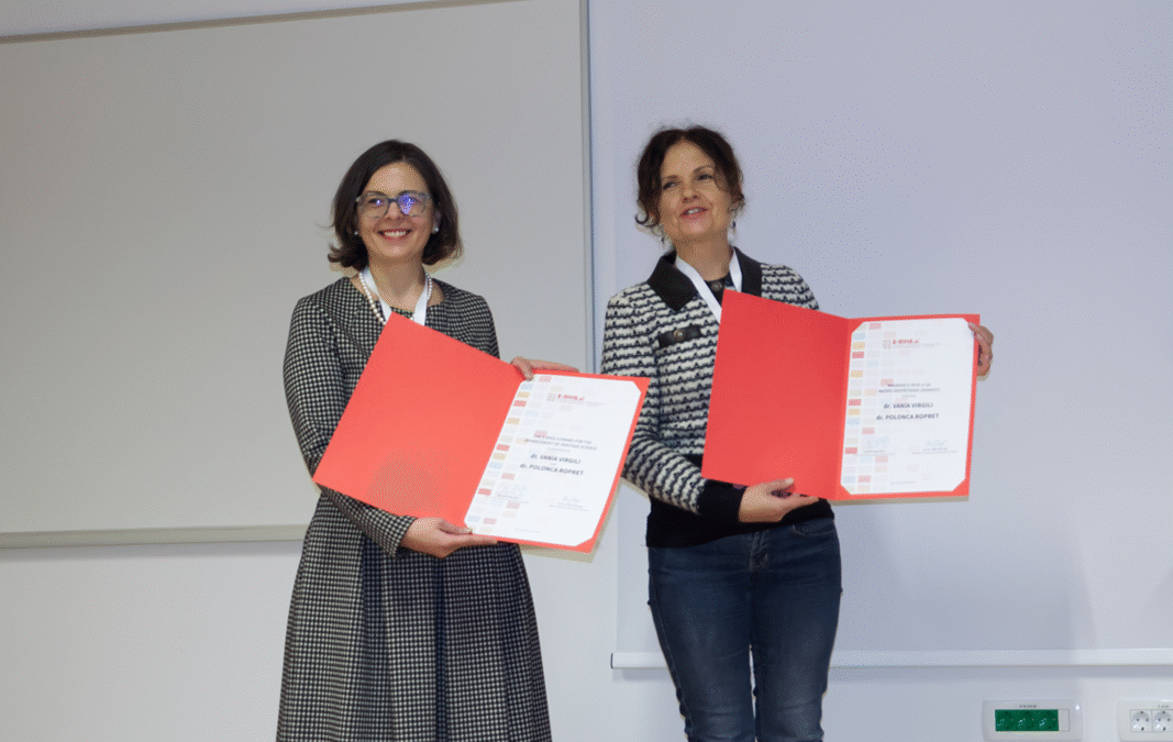 The Slovenian Node of E-RIHS ERIC awards the Director General of E-RIHS ERIC, and the Head of the E-RIHS ERIC National Node Committee